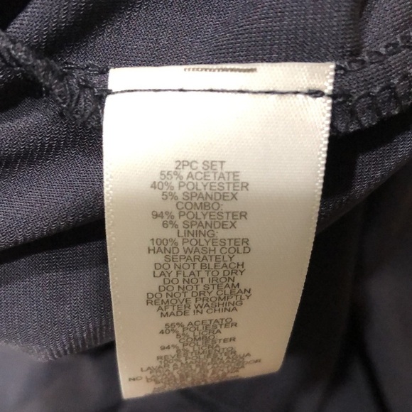 NWT Alex Evenings Maxi Dress Size 6P Smoke Slate Gray Gown - Picture 7 of 10